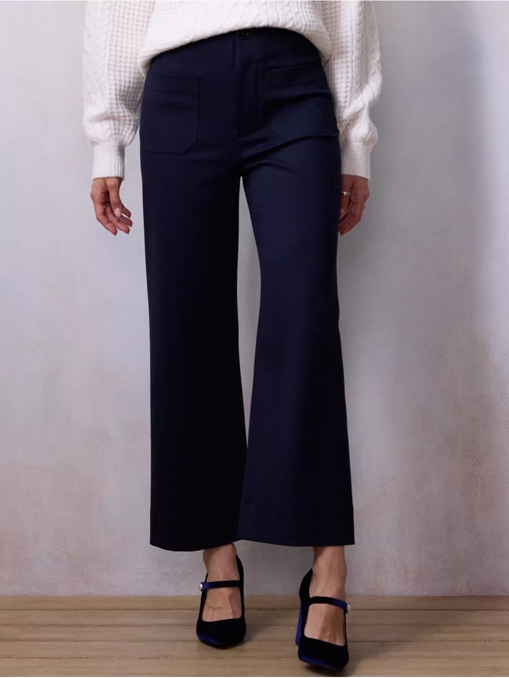 Women's LC Lauren Conrad Super High Rise Wildflower Wide Leg Crop Pants